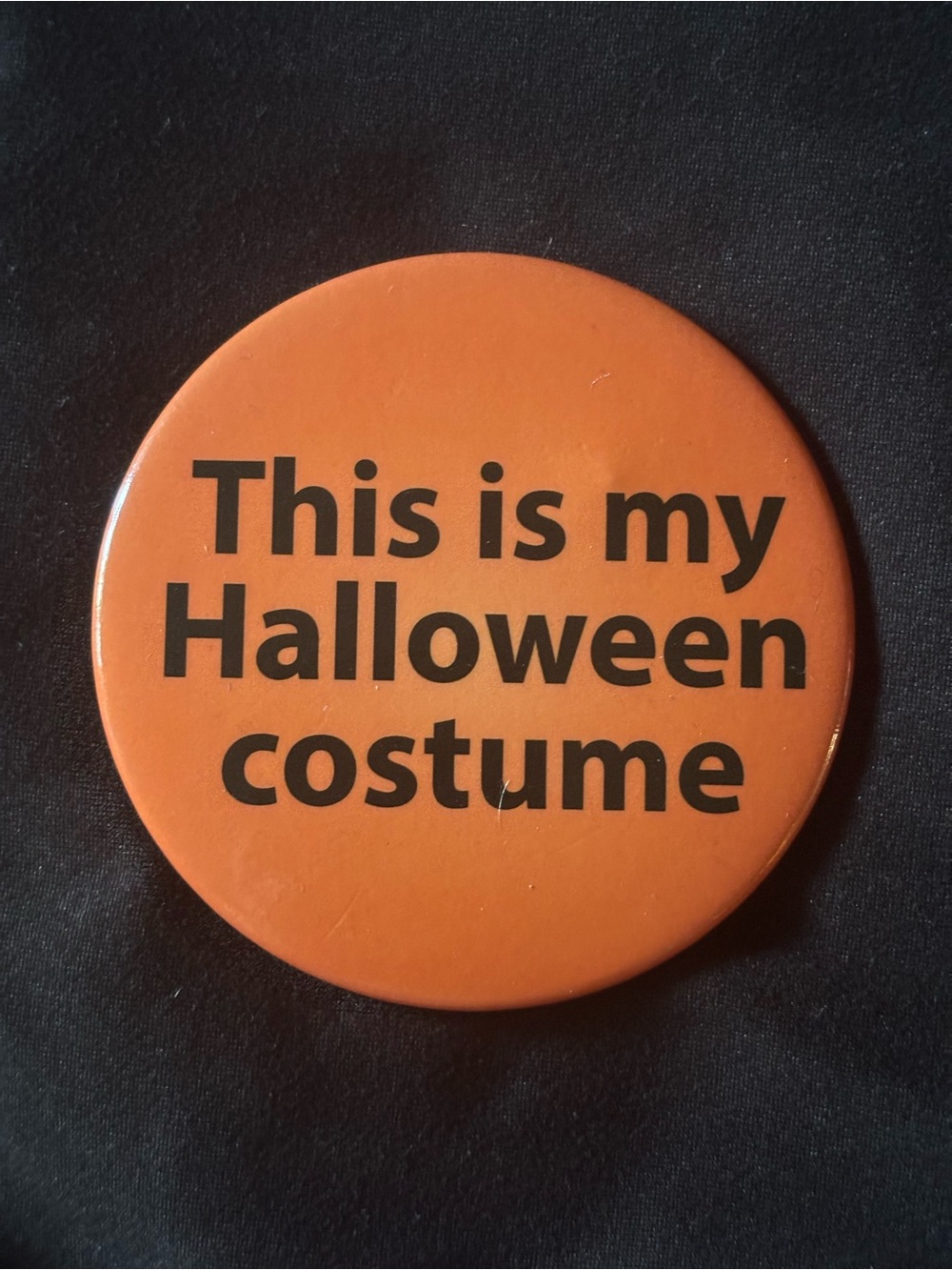 halloween costume button pin